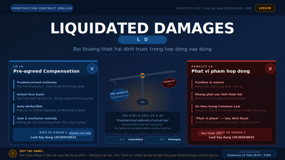 Predetermined liquidated damages